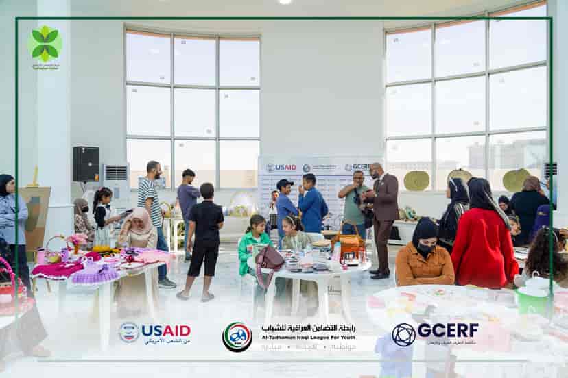 Al-Tadhamun Iraqi League for Youth  the First Altadhmaun Bazaar in Hit District